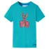 Tricou pentru copii cu mâneci scurte, verde mentă închis, 140 GartenMobel Dekor