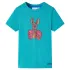 Tricou pentru copii cu mâneci scurte, verde mentă închis, 140 GartenMobel Dekor