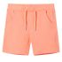 Pantaloni scurți pentru copii cu șnur, portocaliu neon, 140 GartenMobel Dekor