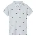 Tricou polo pentru copii,  gri melanj, 116 GartenMobel Dekor