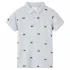 Tricou polo pentru copii,  gri melanj, 116 GartenMobel Dekor