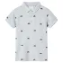 Tricou polo pentru copii,  gri melanj, 116 GartenMobel Dekor