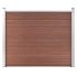 Panou de gard, maro, 180 x 146 cm, WPC GartenMobel Dekor