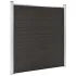 Gard de grădină, gri, 180 x 186 cm, WPC GartenMobel Dekor