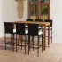 Set mobilier bar de grădină cu perne, 7 piese, gri GartenMobel Dekor