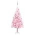 Brad Crăciun pre-iluminat cu set globuri, roz, 180 cm, PVC GartenMobel Dekor