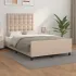Cadru de pat cu tăblie, cappuccino, 100x200 cm, piele ecologică GartenMobel Dekor