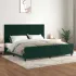 Cadru de pat fără saltea verde închis 120x190 cm catifea GartenMobel Dekor