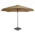 Umbrelă de soare de grădină, bază portabilă, taupe GartenMobel Dekor
