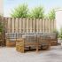 Set de canapele de exterior 7 pcs natural GartenMobel Dekor
