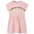 Rochie pentru copii cu șnur în talie, roz deschis, 104 GartenMobel Dekor
