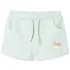 Pantaloni scurți de copii cu șnur, verde mentă deschis combinat, 128 GartenMobel Dekor