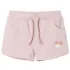 Pantaloni scurți pentru copii cu șnur, roz deschis combinat, 128 GartenMobel Dekor