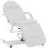 Scaun tratament înfrumusețare, alb, 180x62x78 cm, piele eco GartenMobel Dekor