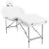 Masă masaj pliabilă, 4 zone, crem, cadru aluminiu GartenMobel Dekor