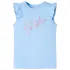 Tricou pentru copii cu mâneci scurte, albastru deschis, 104 GartenMobel Dekor