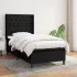 Pat box spring cu saltea, negru, 140x190 cm, textil GartenMobel Dekor