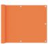 Paravan de balcon, portocaliu, 75 x 400 cm, țesătură oxford GartenMobel Dekor