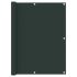 Paravan de balcon, verde închis, 75x600 cm, țesătură oxford GartenMobel Dekor