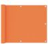 Paravan de balcon, portocaliu, 75 x 400 cm, țesătură oxford GartenMobel Dekor