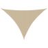 Parasolar, bej, 4x4x4 m, țesătură oxford, triunghiular   GartenMobel Dekor