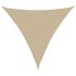 Parasolar din țesătură oxford, triunghiular, 5 x 5 x 5 m, bej  GartenMobel Dekor