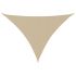 Parasolar, bej, 4x4x4 m, țesătură oxford, triunghiular   GartenMobel Dekor
