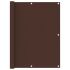 Paravan de balcon, maro, 75 x 400 cm, țesătură oxford GartenMobel Dekor