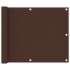 Paravan de balcon, maro, 75 x 400 cm, țesătură oxford GartenMobel Dekor