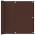 Paravan de balcon, maro, 75 x 400 cm, țesătură oxford GartenMobel Dekor