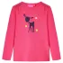 Tricou pentru copii cu mâneci lungi, roz aprins, 128 GartenMobel Dekor