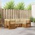 Seturi de canapele 6 pcs natural Lemn Solid de Acacia GartenMobel Dekor