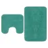 Set covorașe baie, 2 buc., verde, material textil GartenMobel Dekor