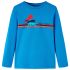 Tricou de copii cu mâneci lungi albastru cobalt 104 GartenMobel Dekor