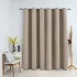Draperie opacă cu inele metalice, gri taupe, 290 x 245 cm GartenMobel Dekor