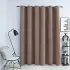 Draperie opacă cu inele metalice, gri taupe, 290 x 245 cm GartenMobel Dekor
