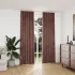 Draperii opace cu cârlige, 2 buc., negru, 140x245 cm, catifea GartenMobel Dekor