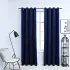 Draperii opace cu inele, 2 buc., negru, 140 x 245 cm, catifea GartenMobel Dekor