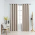 Draperii opace cu inele metalice, 2 buc., bej, 140 x 175 cm GartenMobel Dekor