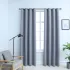 Draperii opace cu inele metalice, 2 buc., negru, 140 x 245 cm GartenMobel Dekor