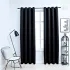 Draperii opace cu inele metalice, 2 buc., negru, 140 x 245 cm GartenMobel Dekor