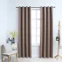 Draperii opace cu inele metalice, 2 buc., bej, 140 x 175 cm GartenMobel Dekor