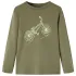 Tricou pentru copii cu mâneci lungi, kaki, 116 GartenMobel Dekor