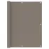 Paravan de balcon, gri taupe, 90x800 cm, 100% poliester oxford GartenMobel Dekor