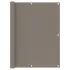 Paravan de balcon, gri taupe, 90x800 cm, 100% poliester oxford GartenMobel Dekor
