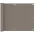Paravan de balcon, gri taupe, 90x800 cm, 100% poliester oxford GartenMobel Dekor