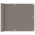 Paravan de balcon, gri taupe, 90x800 cm, 100% poliester oxford GartenMobel Dekor