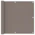 Paravan de balcon, gri taupe, 90x800 cm, 100% poliester oxford GartenMobel Dekor