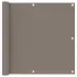 Paravan de balcon, gri taupe, 90x800 cm, 100% poliester oxford GartenMobel Dekor