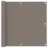 Paravan de balcon, gri taupe, 90x800 cm, 100% poliester oxford GartenMobel Dekor